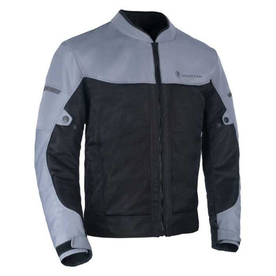 Oxford Spartan Air Herren Sommer Motorrad Bike Jacke Grau Schwarz