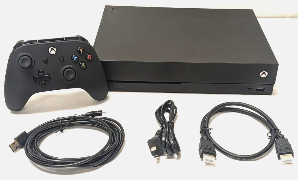 Microsoft XBox One X 1TB Console Video Game System Bundle 4K