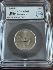 1999-P 25C Delaware - Quarter (ICG - MS68)