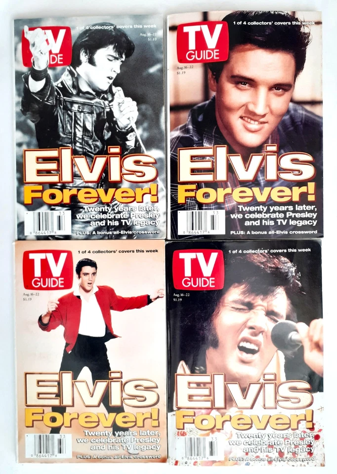 SET COMPLET MAGAZINES ELVIS PRESLEY TV GUIDE - USA 1997 -20E ANNIVERSAIRE - Photo 1/1