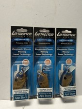 Lot Of 3 Livingston Lures Primetyme 2.0 Ghost Blue Gill