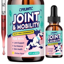 Joint Drops for Dogs with Glucosamine, Chondroitin, MSM    Pets Liquid Joint...