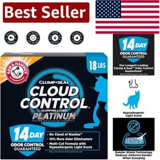 Cloud Control Platinum Cat Litter 18 lbs - Ultimate Odor Control  Dander Shield