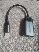 QGeeM USB-C to HDMI Cable Adapter, QGeeM 6" Braided 4K Cable Adapter