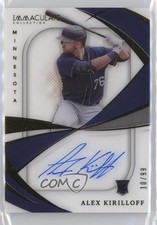 2021 Panini Immaculate Shadowbox Signatures 10/99 Alex Kirilloff Auto 0j4n
