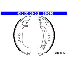 Bremsbackensatz hinten für VW Polo 6 AW1 T-Cross C11 Taigo CS1 | 24112737