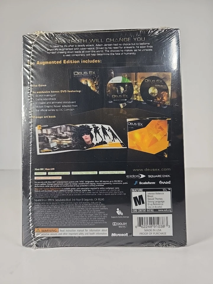 Deus Ex Human Revolution Augmented Edition Factory Sealed Xbox 360 - Image 2 of 4