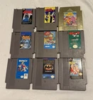 NES Video Game Bundle 9 Games Tested and Working Nintendo authentic