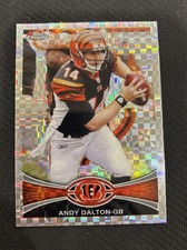 2012 topps chrome #275 Andy Dalton Xfractor