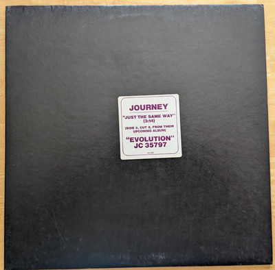 Journey 'Just The Same Way' 12'' Promo single stereo/mono Columbia Records