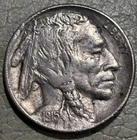 1915d Buffalo Nickel, nice original XF/AU condition coin full horn, no issues