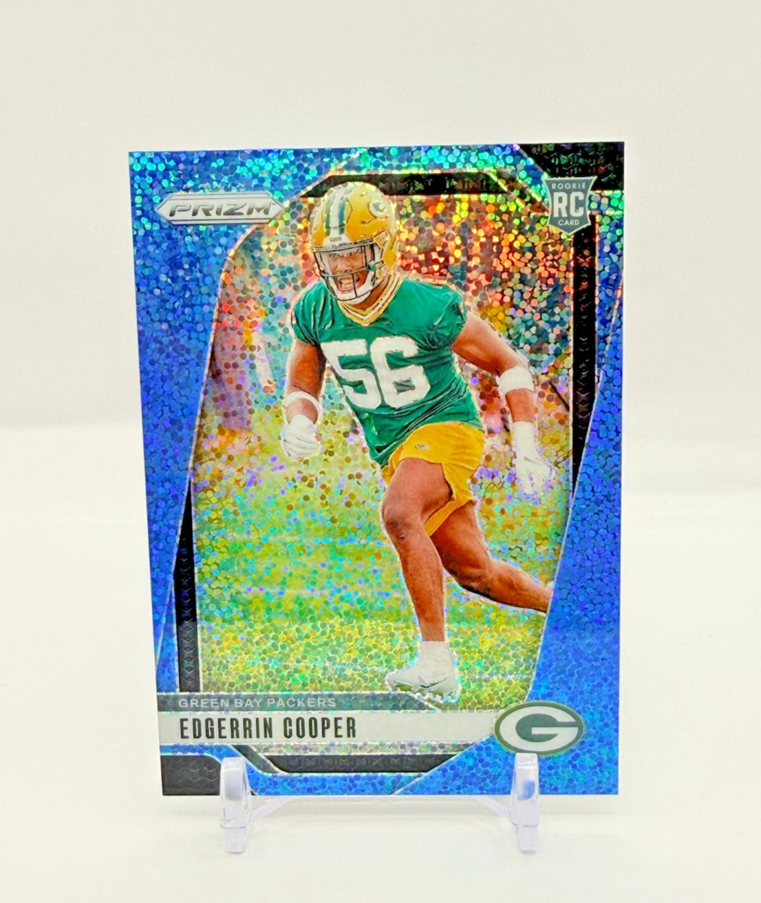 Edgerrin Cooper 2024 Panini Prizm NFL Blue Sparkle Rookie /96, Packers #331