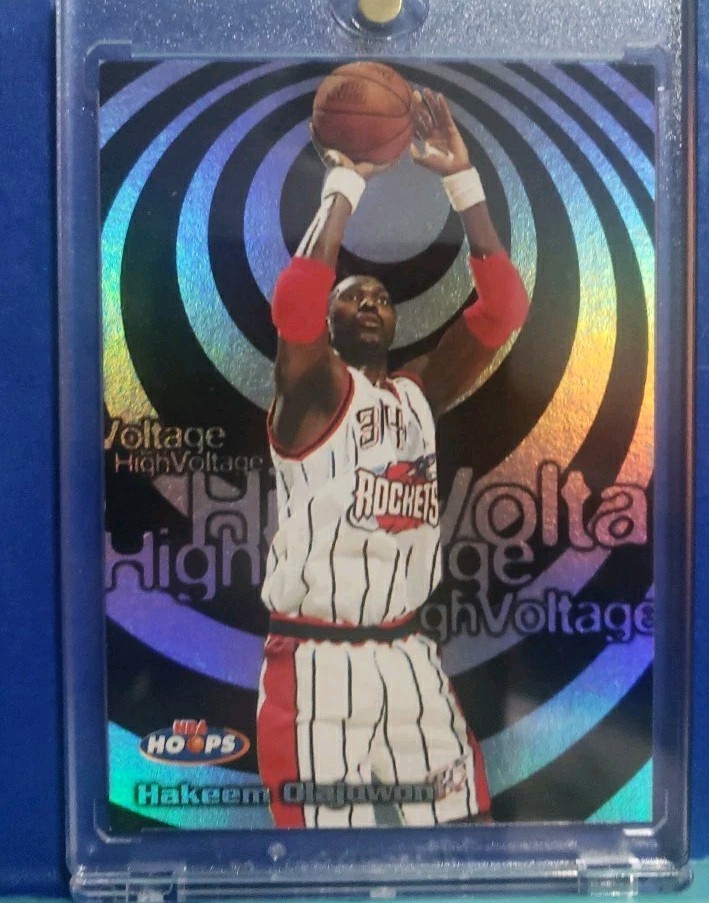 1997-98 NBA Hoops - High Voltage Hakeem Olajuwon #19HV