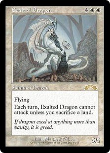 Magic MTG - Exalted Dragon - Exode - EXC - EN