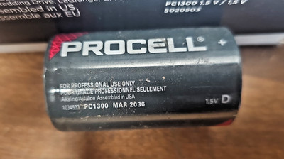 12 Duracell Procell D Constant Alkaline Batteries PC1300