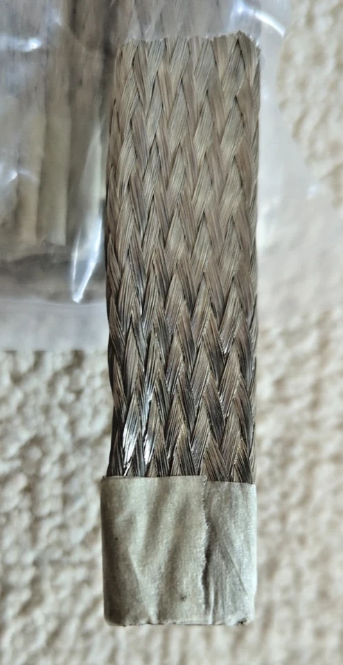 AB Connectors Flat Flexible Tinned Copper Braid 35mm Dia x 210mm Long Pack of 50 - Image 3 of 4