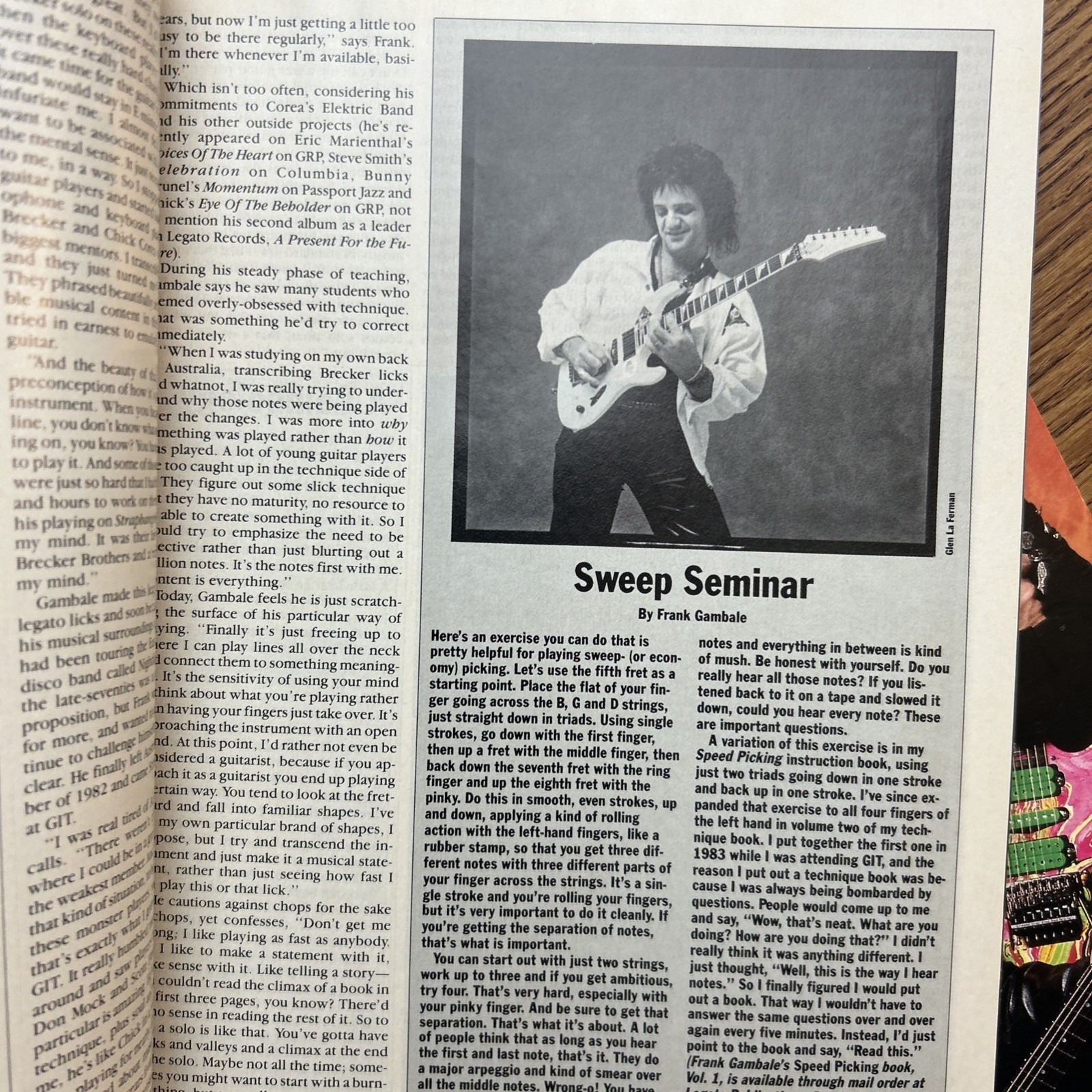 Lot 8 Guitar World Magazines 1980s Satriani Vai Van Halen Metal Rock Guitarists! thumbnail 19