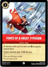 Disney Lorcana Force of a Great Typhoon Winterspell Common 128/204 NM