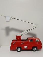 Vintage 1970s Tonka Snorkel Fire Truck Pressed Steel Toy 13201 Made In USA