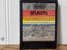 Atlantis Atari 2600 7800 Night Text Label Game Tested! Working