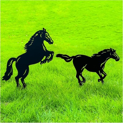 Horse Metal Garden Stakes  Unique Gifts for Horse Lovers, Outdoor Decor