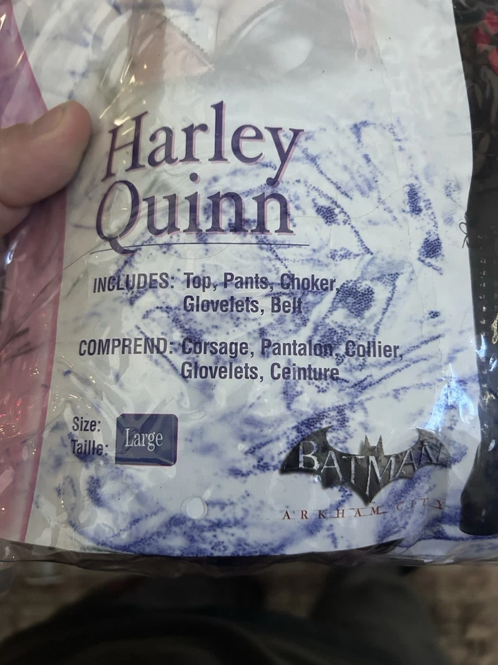 Secret Wishes Batman Arkham City Adult Harley Quinn Costume Sz Large 10-14 - Image 3 of 4