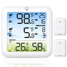 Freezer Thermometer with Alarm Digital Refrigerator Temperature Monitor