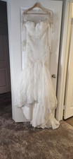 Casablanca Ivory 2352 Lisette Bridal Wedding Dress Size 6P