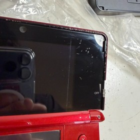 Nintendo 3DS CTR-001 Flame Red Handheld Video Gaming Console with Accessories