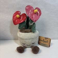 Greenhouse By Russ Sol The Anthurium Flamingo Flower Plush Plant NWT