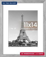 upsimples 11x14 Picture Frame, Display Pictures 8x10 with Mat or 11 x 14 Without