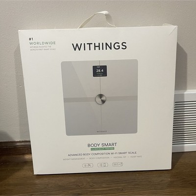 Withings Body Smart Smart Scale Body Composition Glass, White