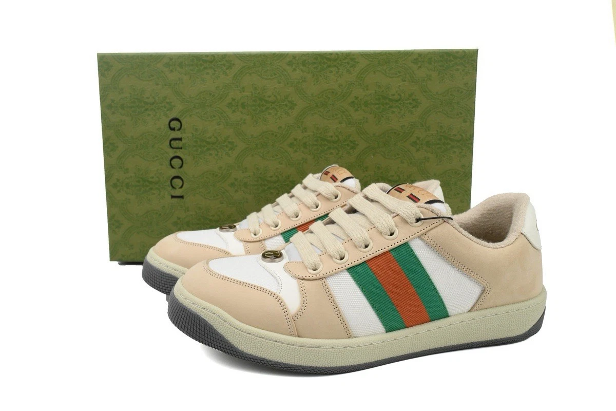 Chaussures basses sales homme Gucci blanches neuves taille 9 US
