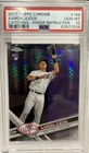 2017 Topps Chrome Baseball #169 Aaron Judge Prism Refractor Rookie PSA 10🔥 GEM