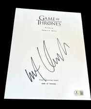 KIT HARINGTON SIGNED AUTOGRAPH SCRIPT GAME OF THRONES BECKETT BAS COA AUTO