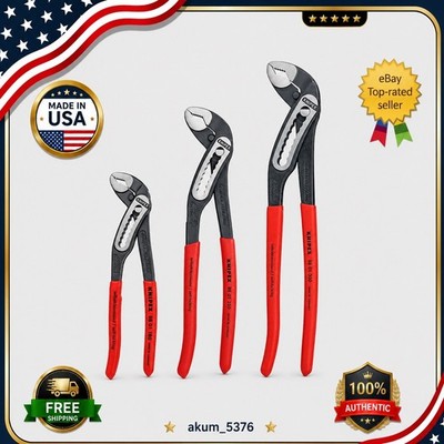 Knipex 002007US1 3-Pc Alligator Pliers Set, 7/10/12'' -New&Free shipping  