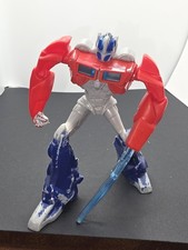 Transformers action figure Optimus Prime red blue gray sword Autobot