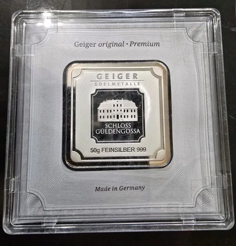 Geiger Edelmetalle Security Line 50 gram .999 Fine Silver - In Assay - AV850593