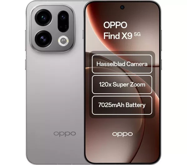 Oppo Find X9 5G Factory Unlocked 12GB/512GB Titanium Grey UK Version NO BOX