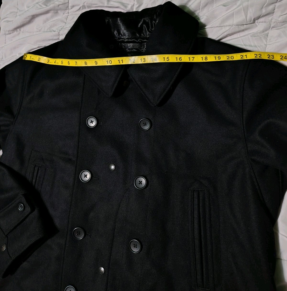 Engineered Garments Fireman Jacket Black 24oz Woo… - image 15