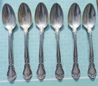 Lot of 6 Gorham Chantilly Spoons Lion /Anchor/G Pat 95 STERLING 113 grams