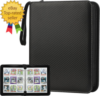Trading Card Binder with Sleeves 9 Pocket Premium 720 Double Sided Pocket