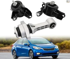 3Pcs Engine Motor & Trans Mount Kit Compatible with 1.6L 1.8L 2012-2017 Auto T