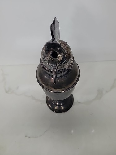 Vtg Restoration Hardware Silver Plated Cocktail Martini Shaker Rooster Bar Ware. - Picture 6 of 12