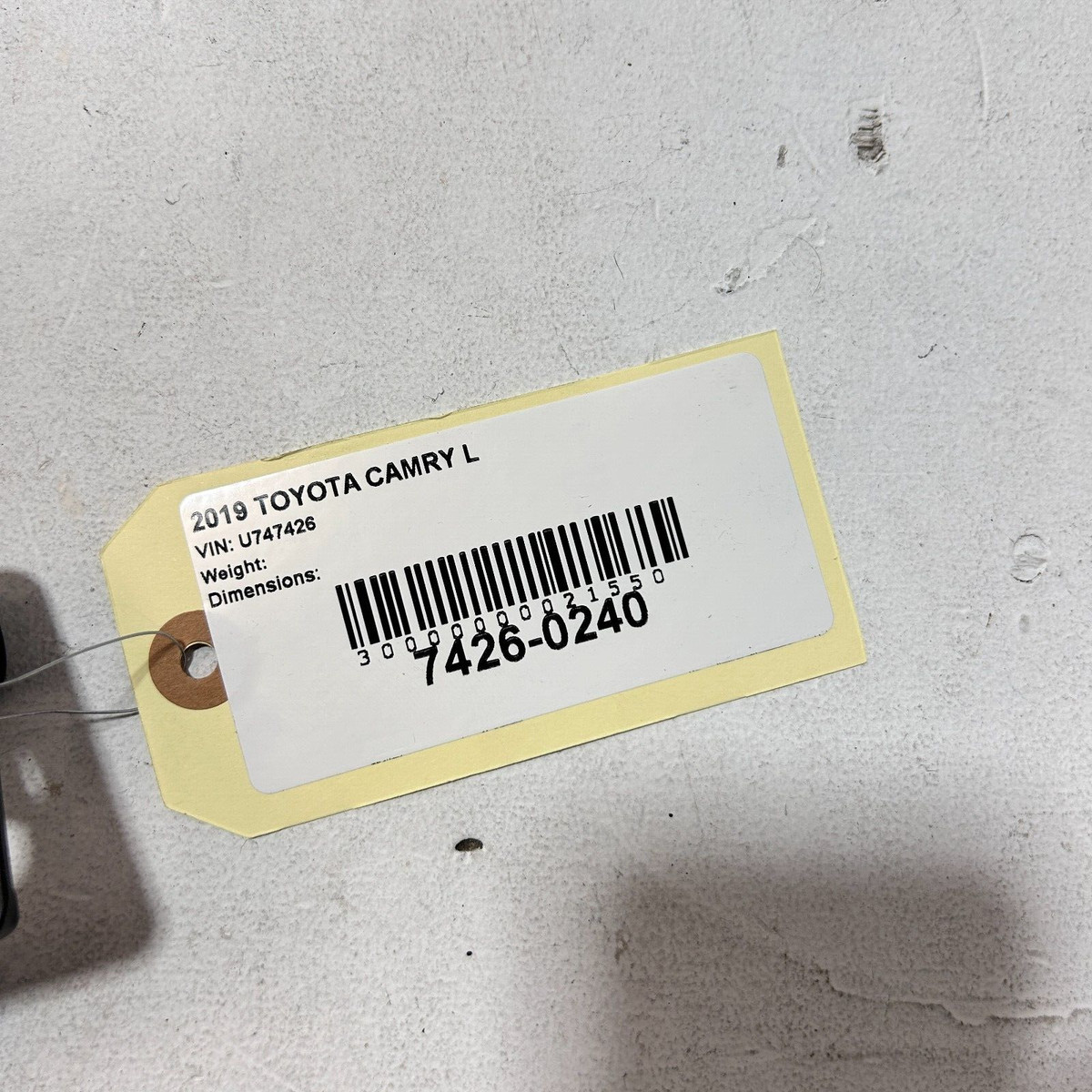 TOYOTA CAMRY 2018-2023 FRONT SEAT INNER OR OUTER TRACK RAIL TRIM  