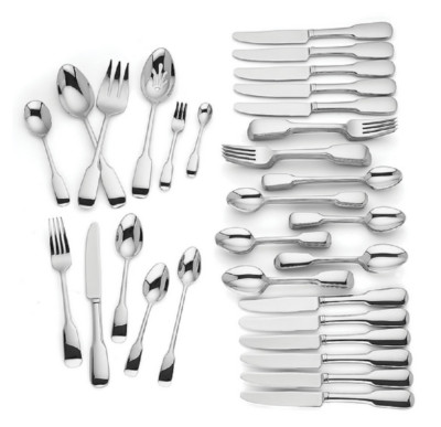 LAKEDALE 72 piece set Service for of 12 Stainless Flatware NEW Lenox