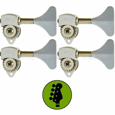 NEW Hipshot USA HB6 1/2'' Ultralite  Bass Side Tuning Y Key L4 Set - SATIN CHROME