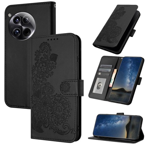 For Oneplus 9 8 Pro 11 12 13 9R Nord N10 Floral Embossed Wallet Flip Case Cover - Picture 2 of 20