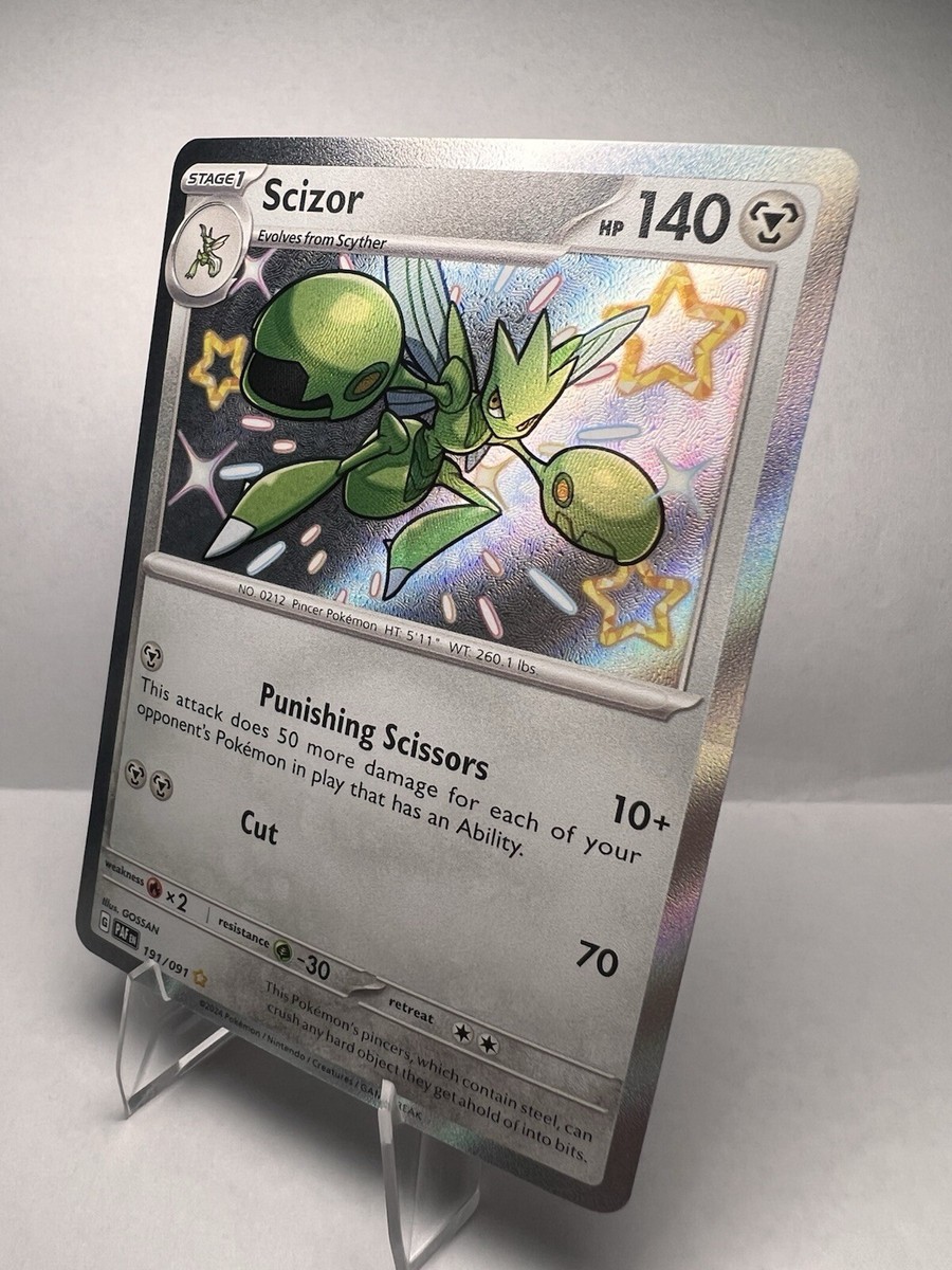 Scizor Shiny Paldean Fates Ultra Rare Pokmon TCG 191/091 Scarlet & Violet  NM | eBay