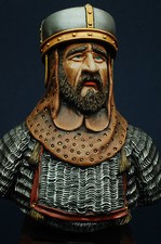 Tancredi Re di Sicilia  - Busto Aitna Model dipinto a mano